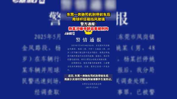 愤怒奔驰司机当街挥杆砸车！暴力行为终遭刑拘，社会哗然！